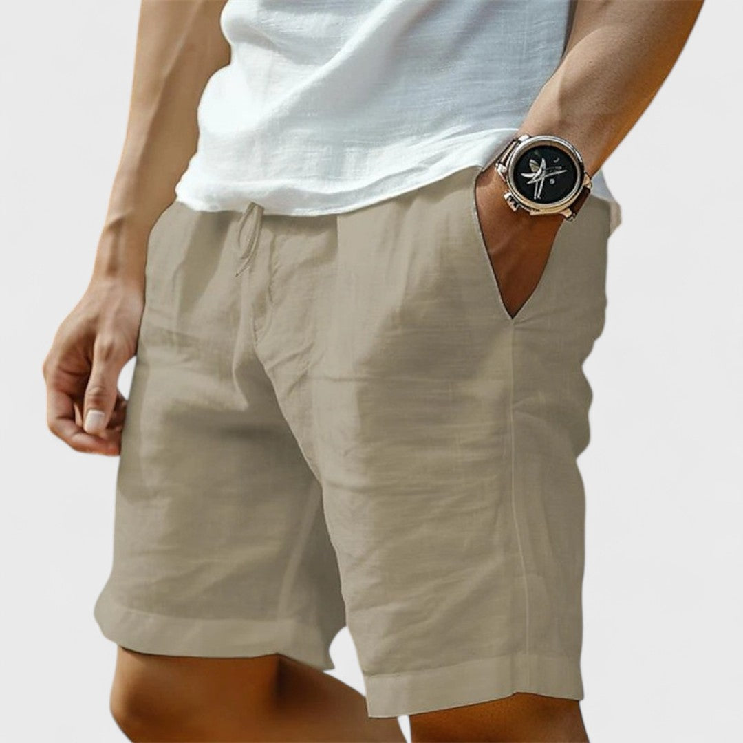 Calypso | Handgefertigte Leinen Shorts für Herren
