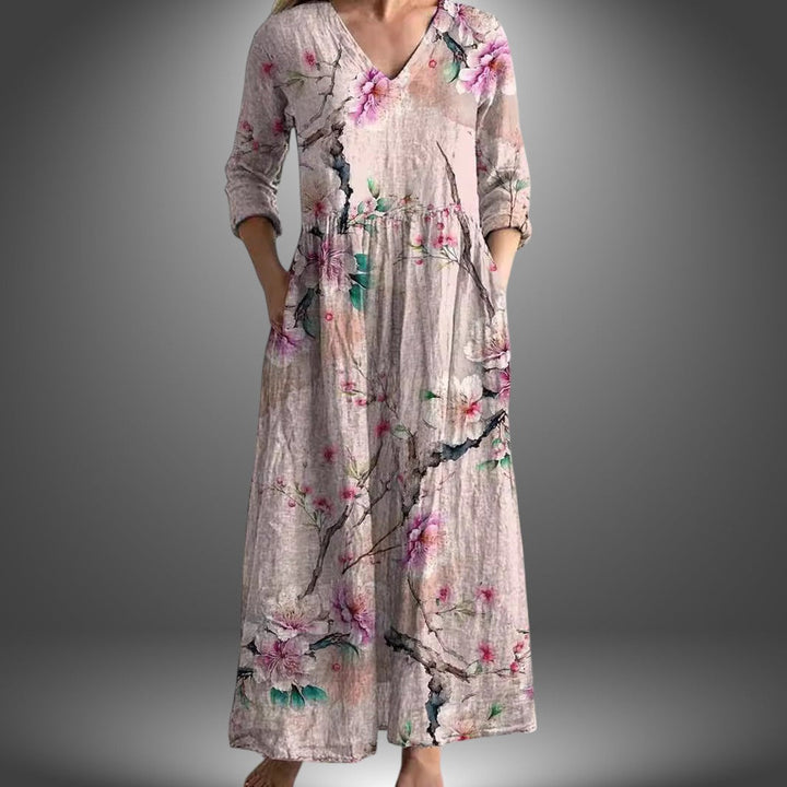 Giuly | Handgefertigtes Sommerkleid mit Blumenmuster