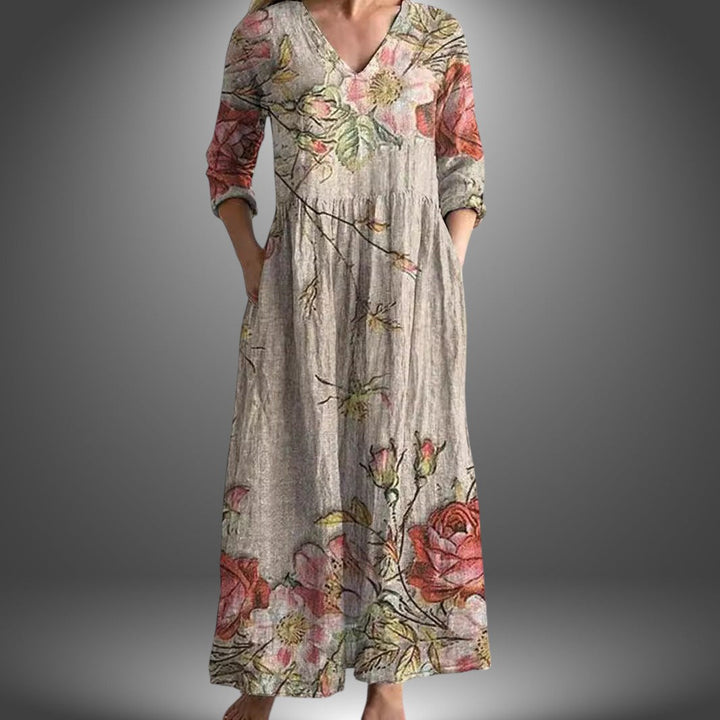 Giuly | Handgefertigtes Sommerkleid mit Blumenmuster