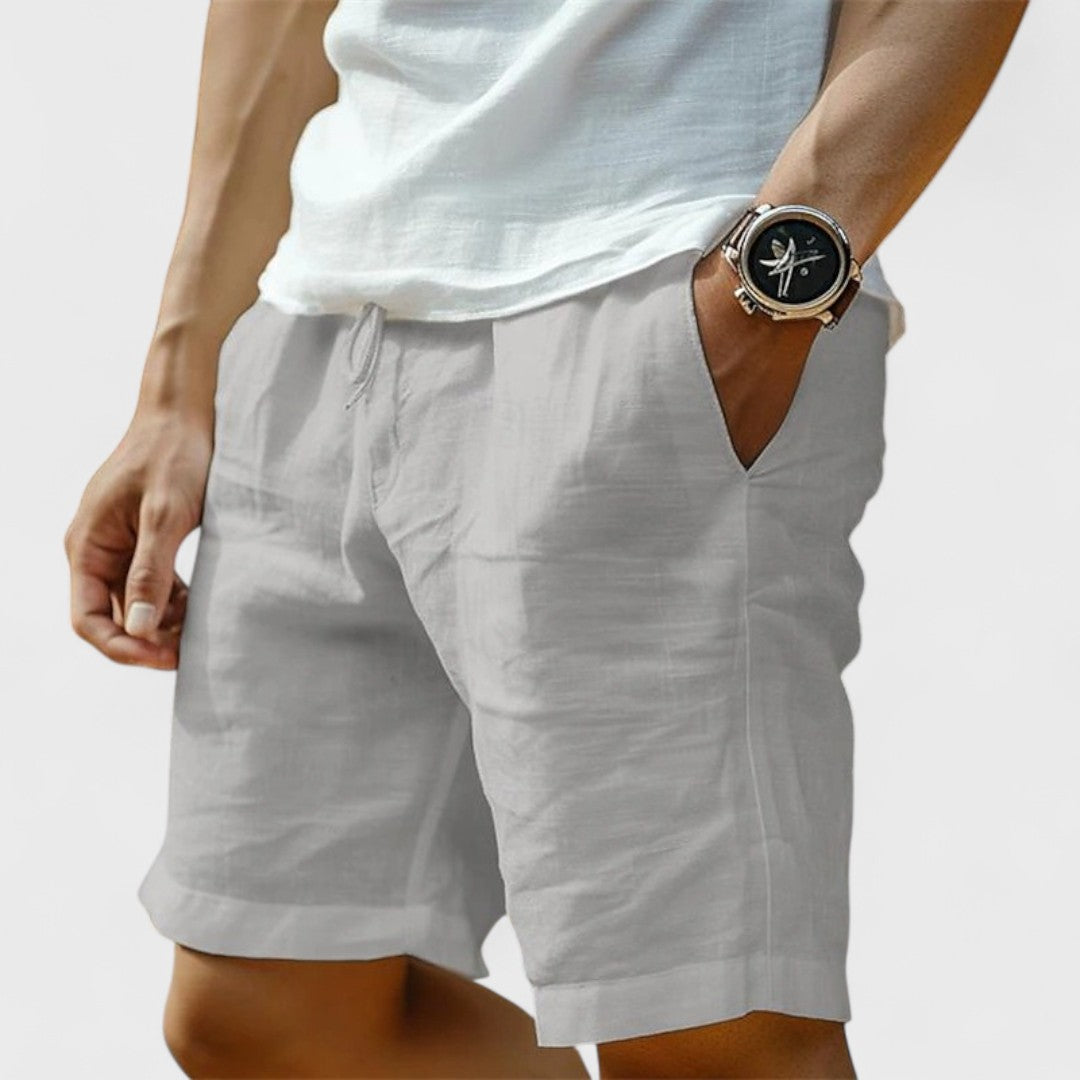 Calypso | Handgefertigte Leinen Shorts für Herren