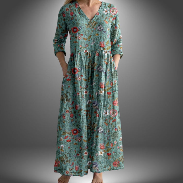 Giuly | Handgefertigtes Sommerkleid mit Blumenmuster