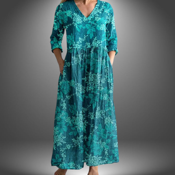 Giuly | Handgefertigtes Sommerkleid mit Blumenmuster