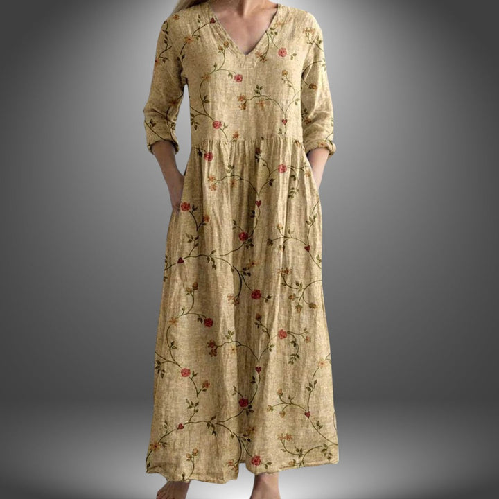 Giuly | Handgefertigtes Sommerkleid mit Blumenmuster