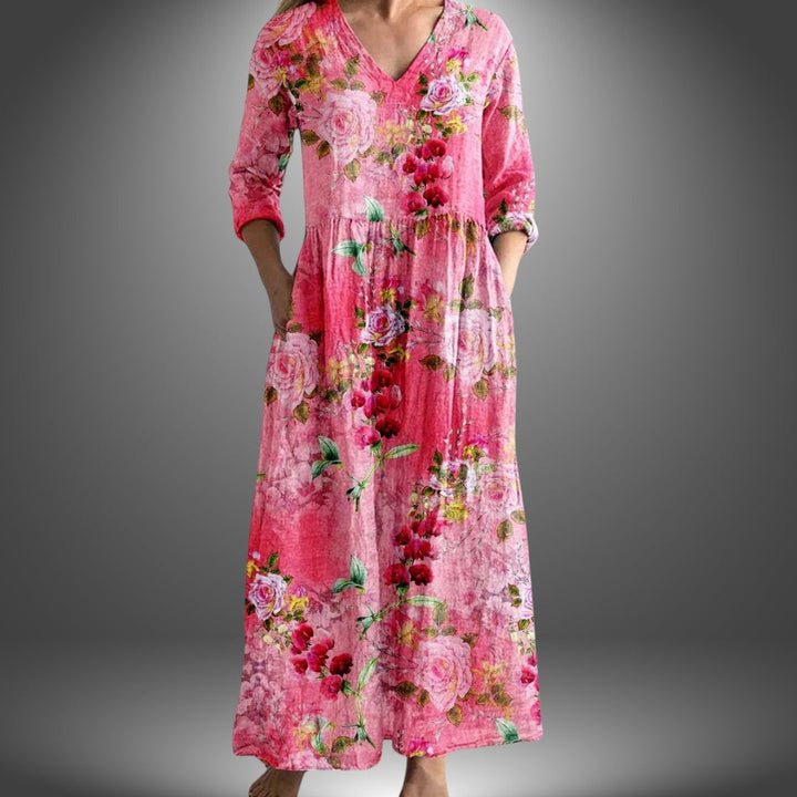 Giuly | Handgefertigtes Sommerkleid mit Blumenmuster