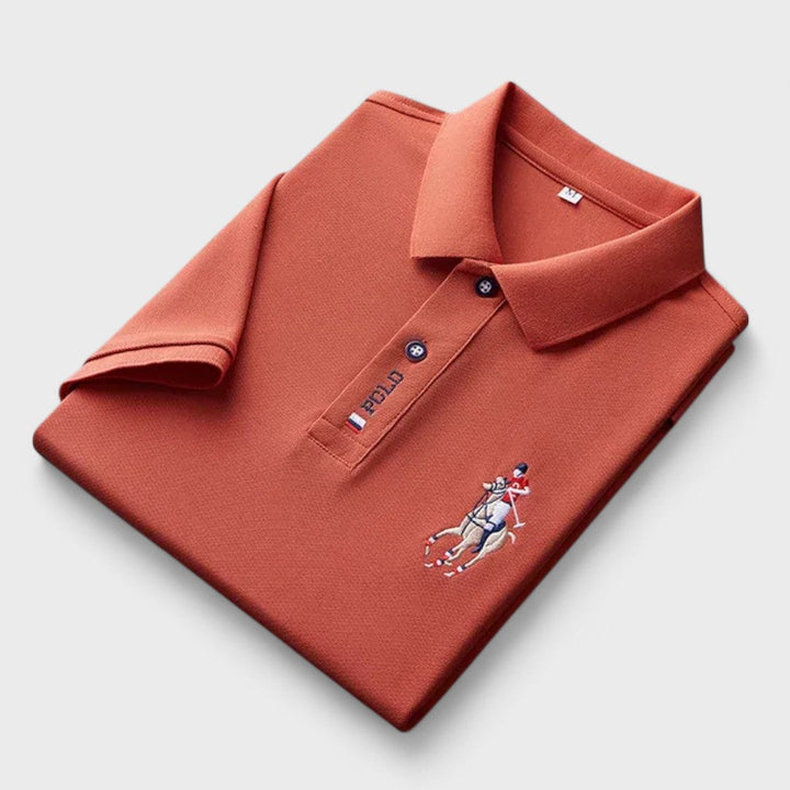 Francesco | Handgefertigtes Baumwoll-Polo mit kurzen Ärmeln