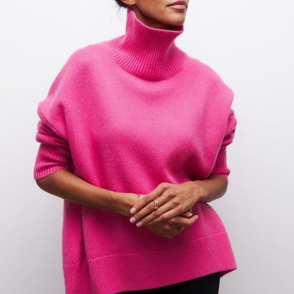 Beatrice | Handgefertigter, umhüllender Pullover