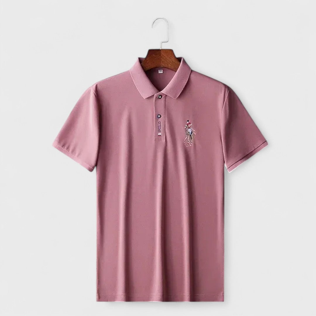 Francesco | Handgefertigtes Baumwoll-Polo mit kurzen Ärmeln