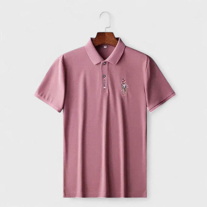 Francesco | Handgefertigtes Baumwoll-Polo mit kurzen Ärmeln