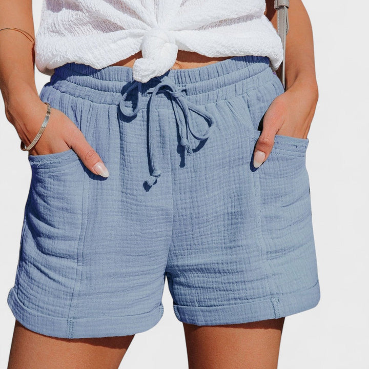 Claudette | Handgefertigte Baumwollshorts