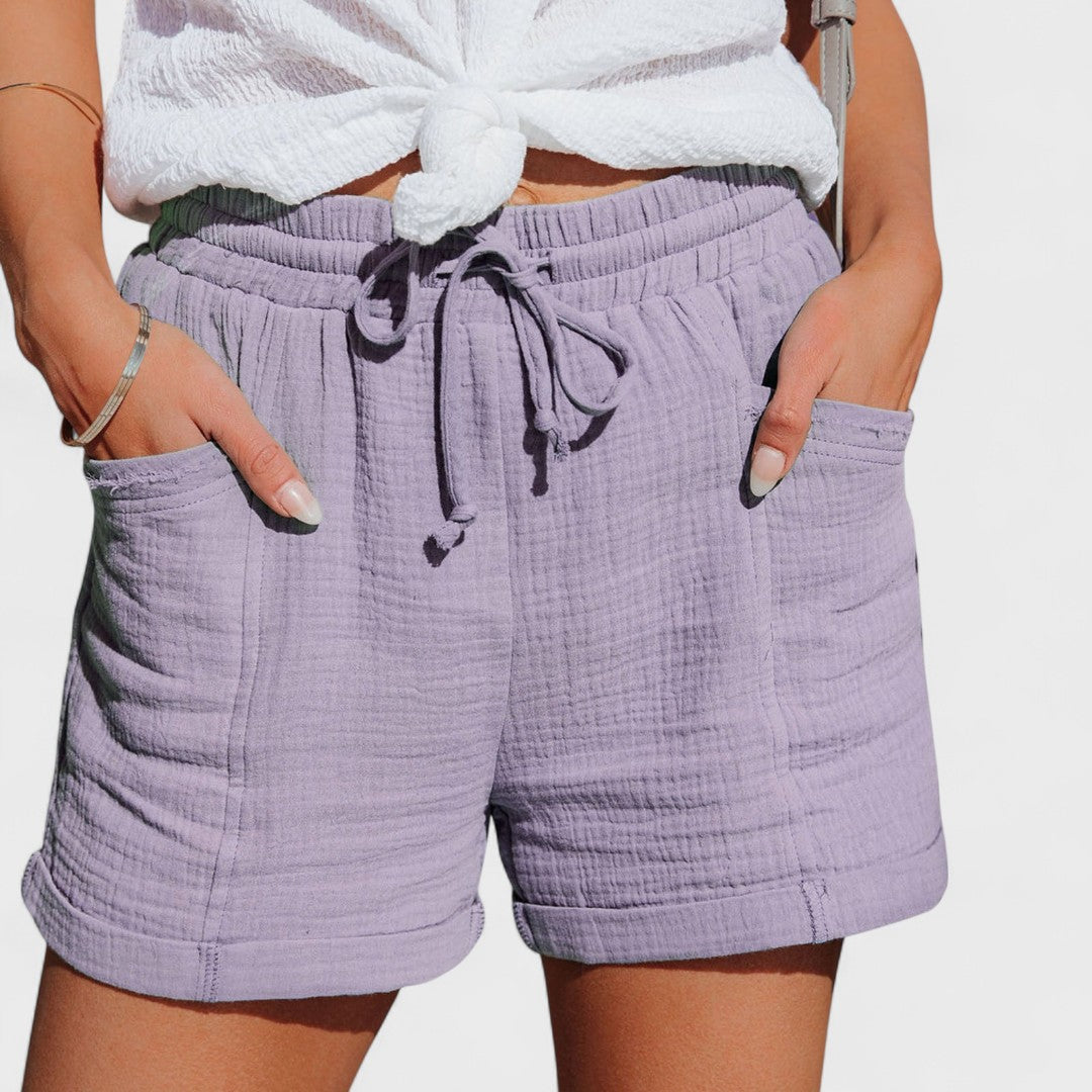 Claudette | Handgefertigte Baumwollshorts