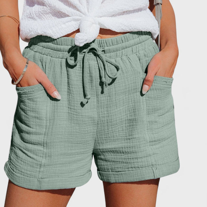 Claudette | Handgefertigte Baumwollshorts