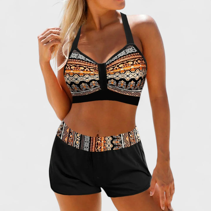 Emma | Hohe Taille Ripp-Bikini