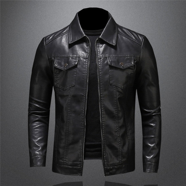 Simon | Herren Kunstlederjacke