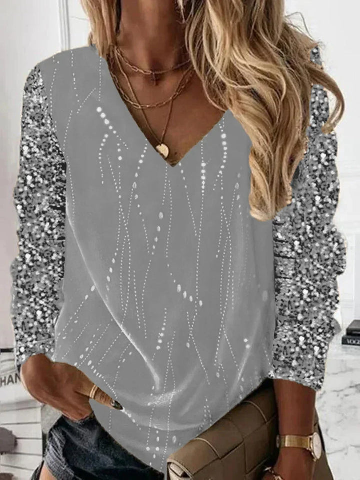 Aurelia | Elegante schimmernde Bluse für besondere Anlässe