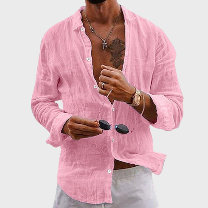 Marcello | Elegante Handgefertigte Leinenhemd