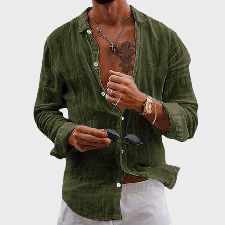 Marcello | Elegante Handgefertigte Leinenhemd