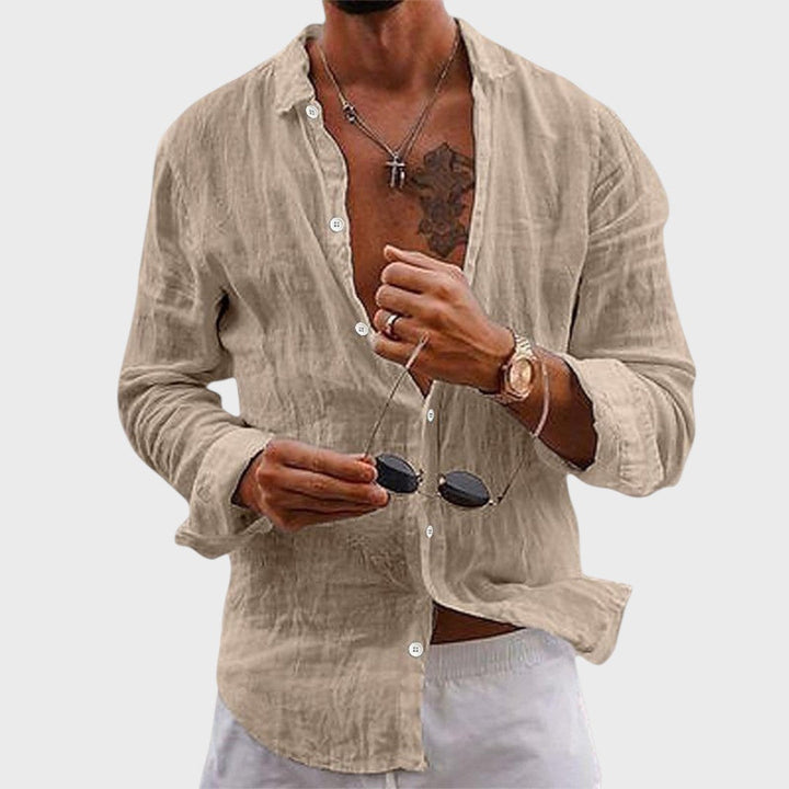 Marcello | Elegante Handgefertigte Leinenhemd