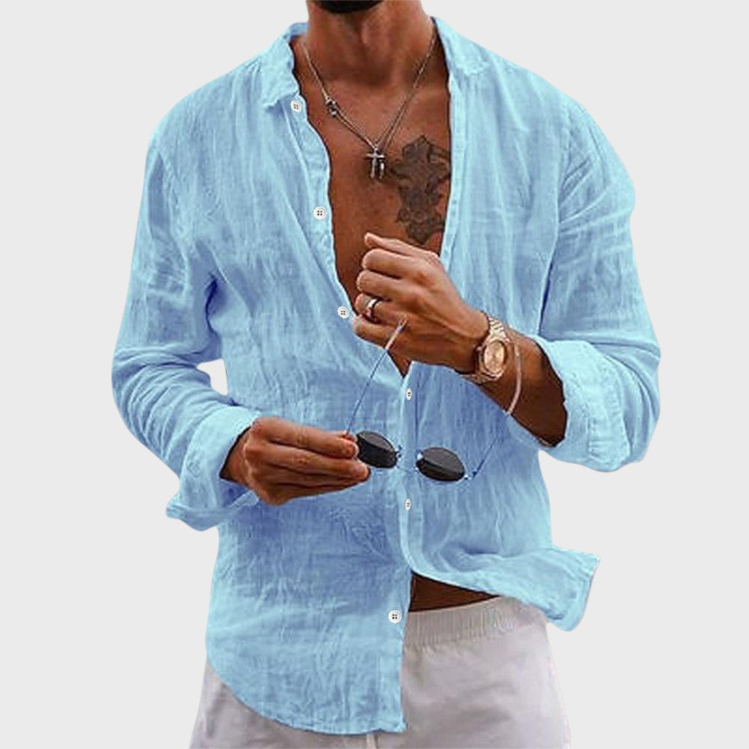 Marcello | Elegante Handgefertigte Leinenhemd