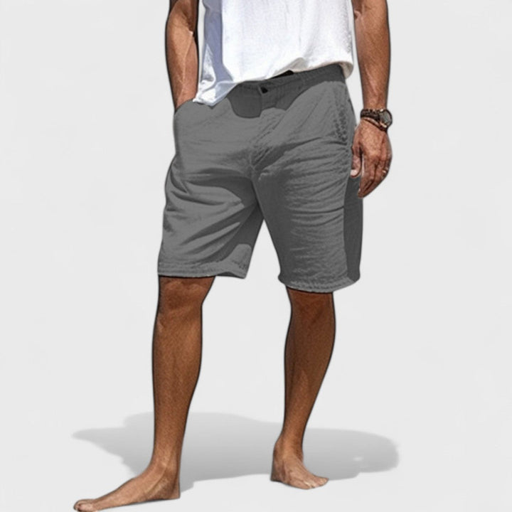 Fabrizio | Handgefertigte Herren Leinen Shorts im Stil