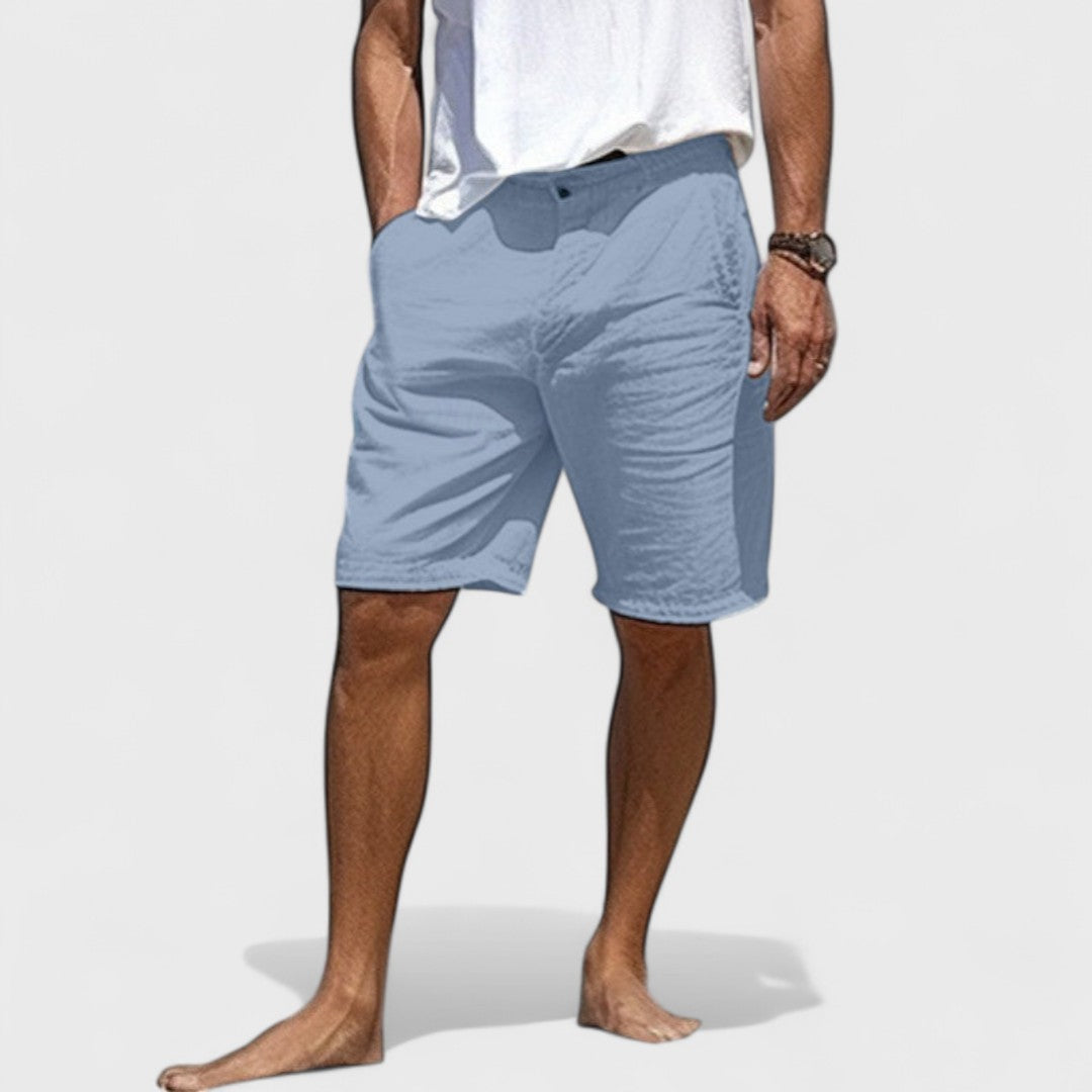 Fabrizio | Handgefertigte Herren Leinen Shorts im Stil