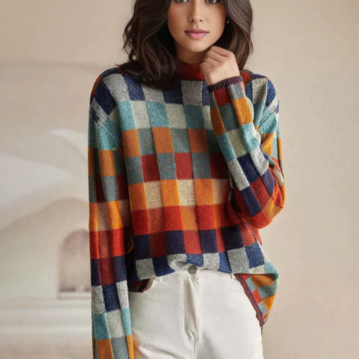 Federica | Premium Farbiger Pullover