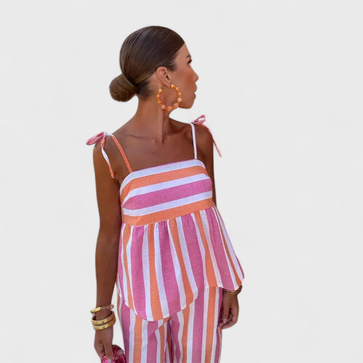Hanne - Komplett Outfit mit Print-Hose für den Sommer