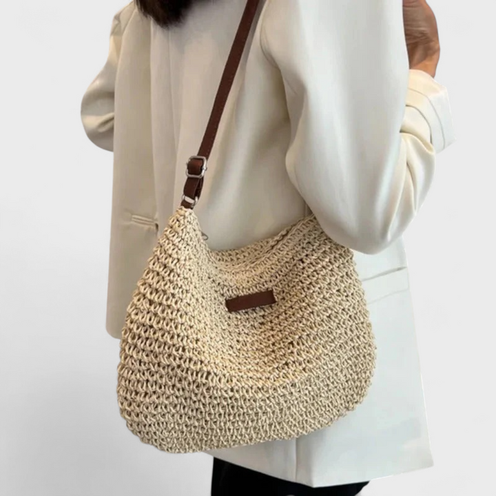 Frieda | Stroh Schultertasche