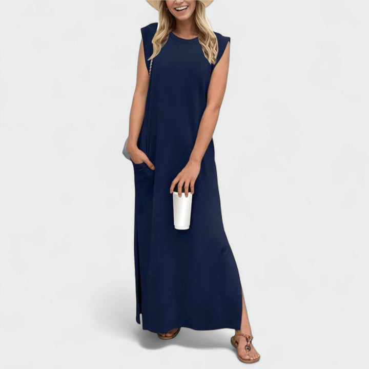 Romaisa | Langes handgefertigtes Kleid für Damen