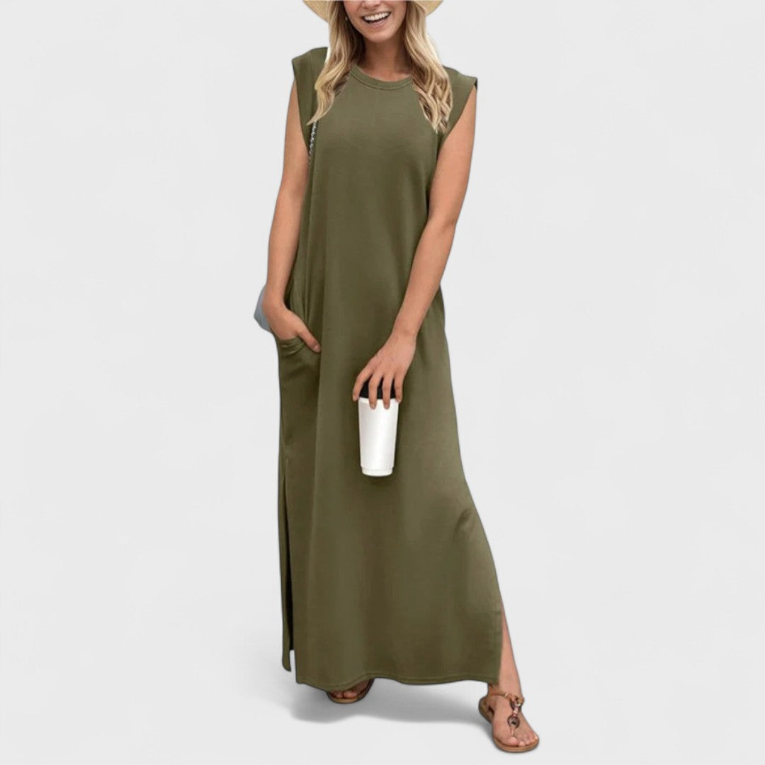 Romaisa | Langes handgefertigtes Kleid für Damen