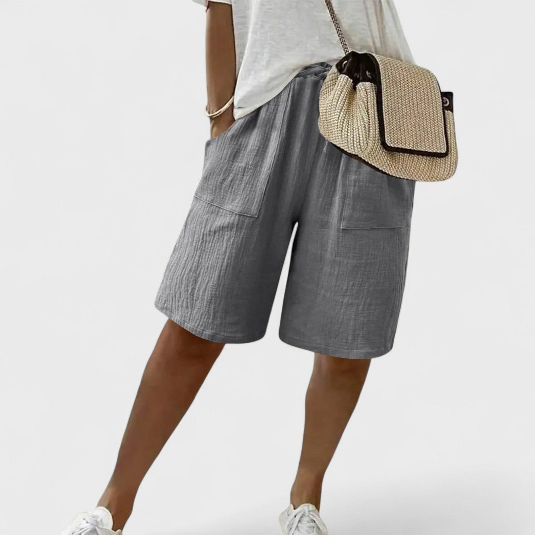 Mayalora | Damen Shorts aus Leinen und Baumwolle