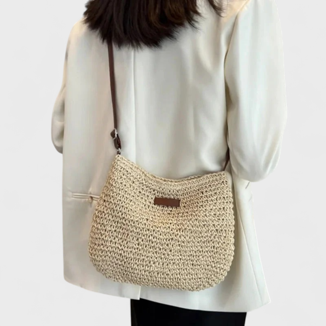 Frieda | Stroh Schultertasche