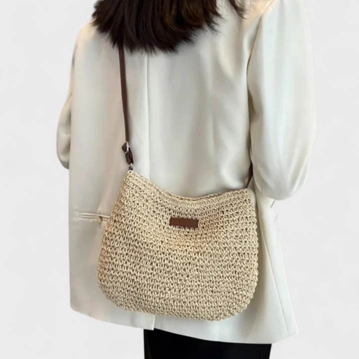 Frieda | Stroh Schultertasche