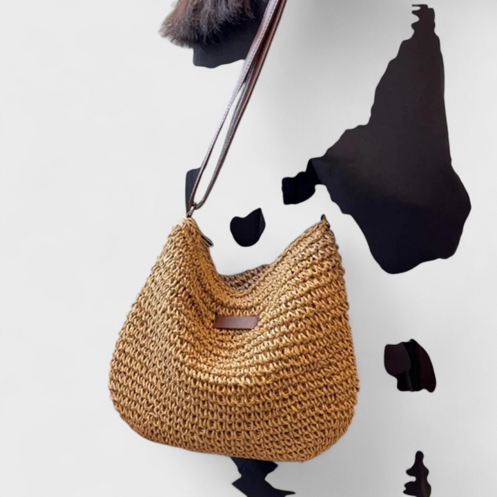 Frieda | Stroh Schultertasche