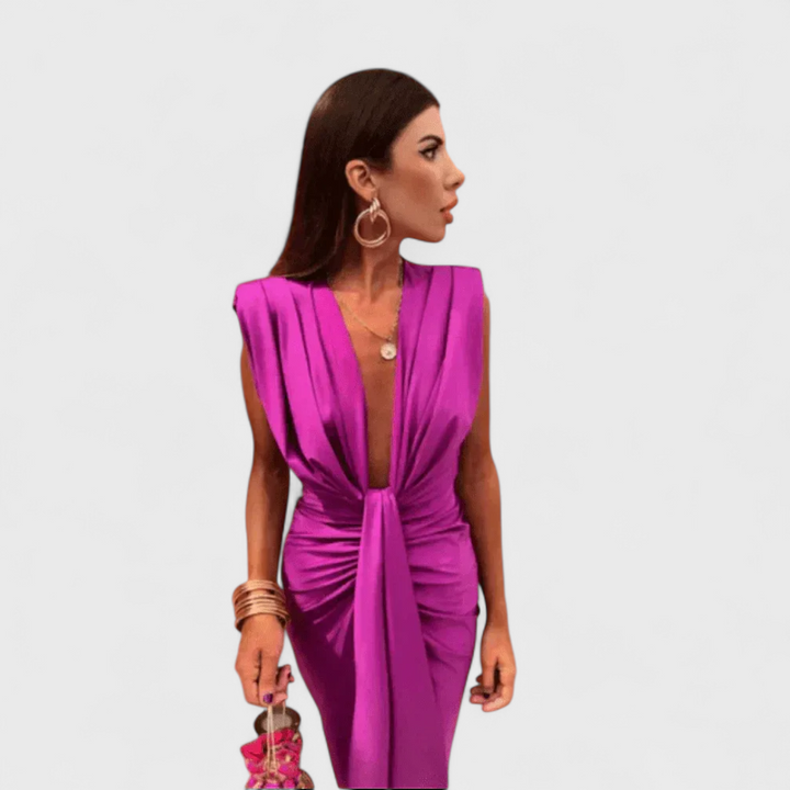 Cordelia | Elegantes Drapé Kleid