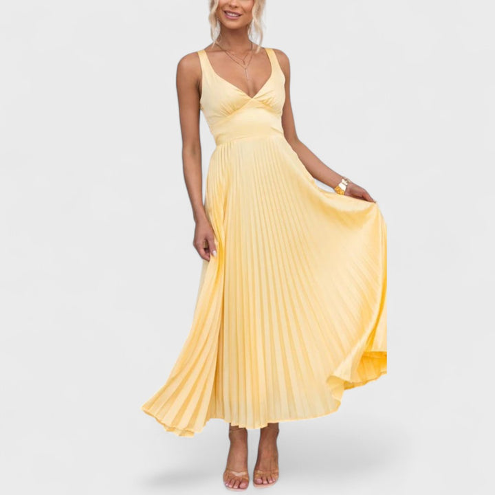 Aby | Handgefertigtes Sommerkleid mit Rippstruktur