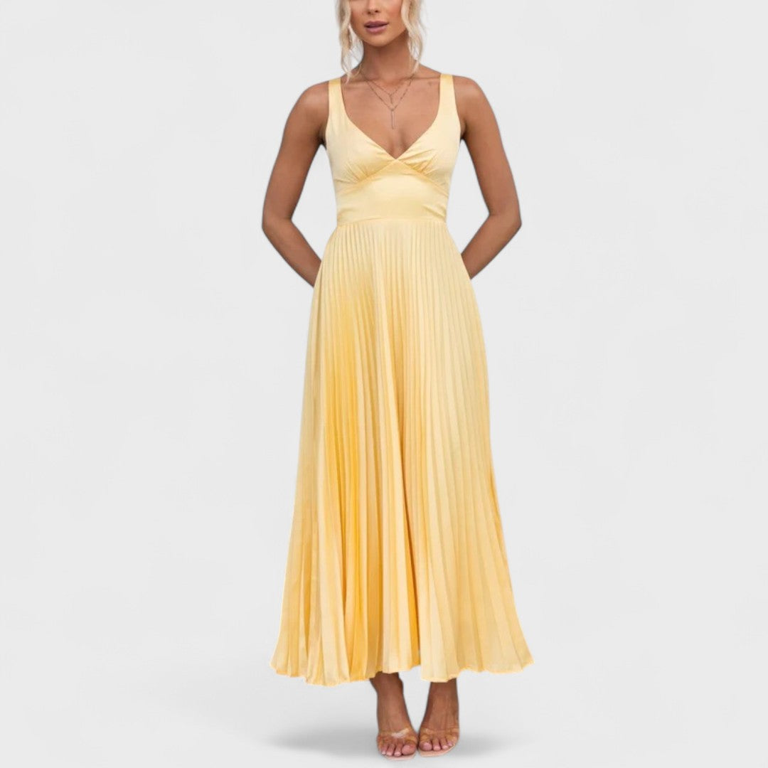 Aby | Handgefertigtes Sommerkleid mit Rippstruktur
