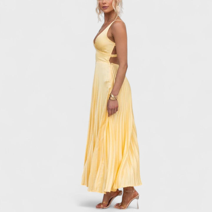Aby | Handgefertigtes Sommerkleid mit Rippstruktur