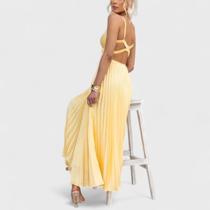 Aby | Handgefertigtes Sommerkleid mit Rippstruktur