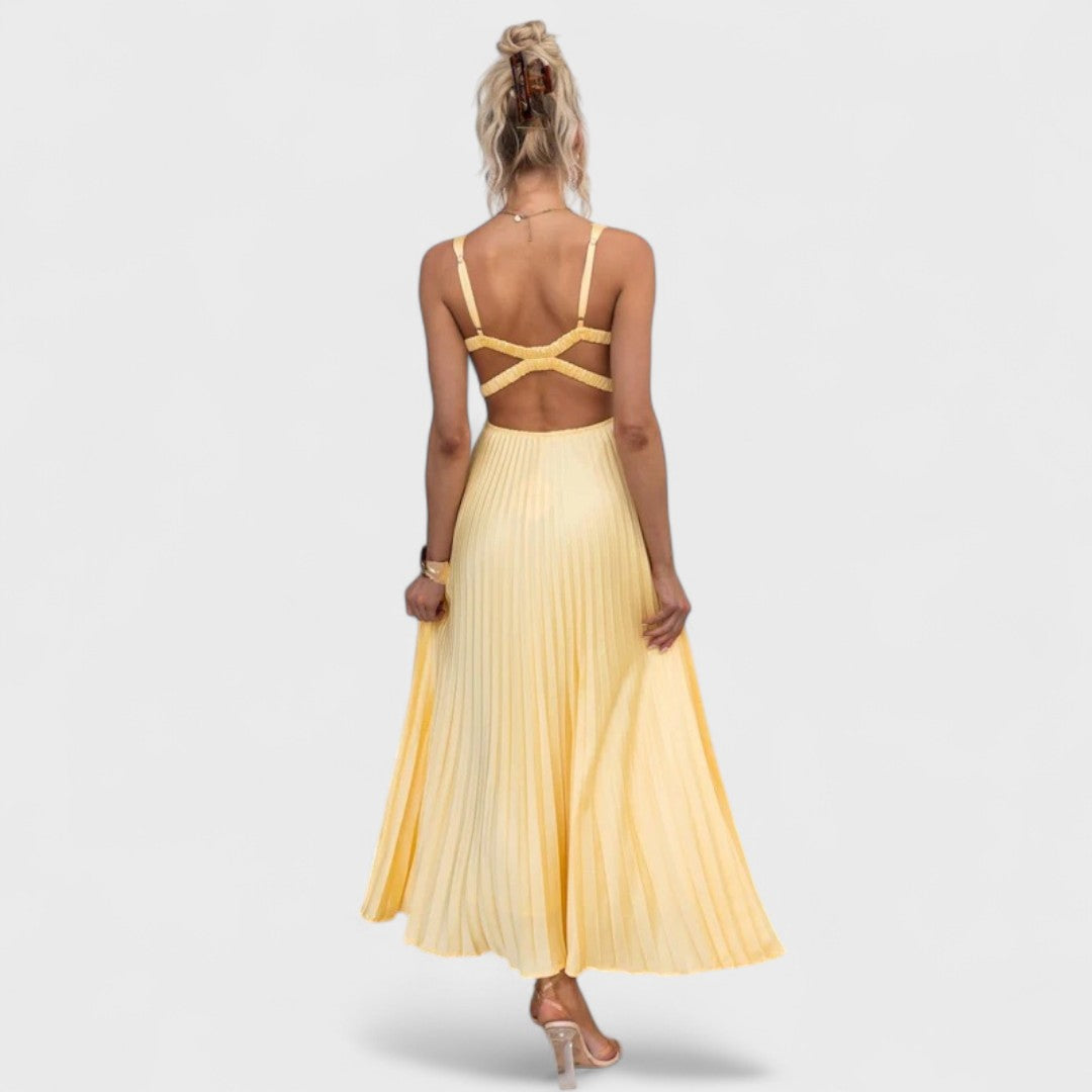 Aby | Handgefertigtes Sommerkleid mit Rippstruktur