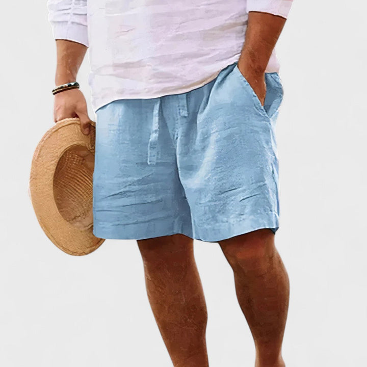 Zach | Handgefertigte Leinen-Shorts