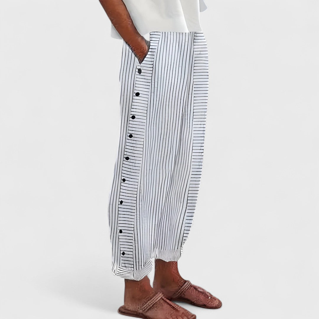 Dagny | Handgemachte Leinenhosen für Damen