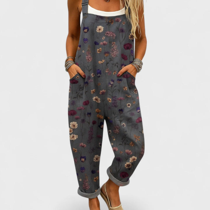 Marta | Handgemachter Jumpsuit mit Trägern für Damen