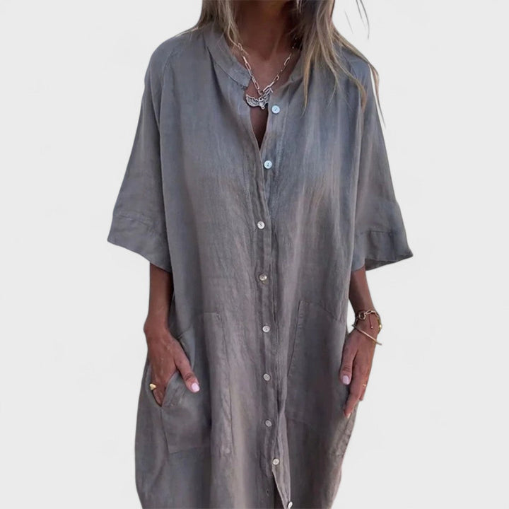 Melany | Hemdkleid im Ibiza-Stil, handgefertigt