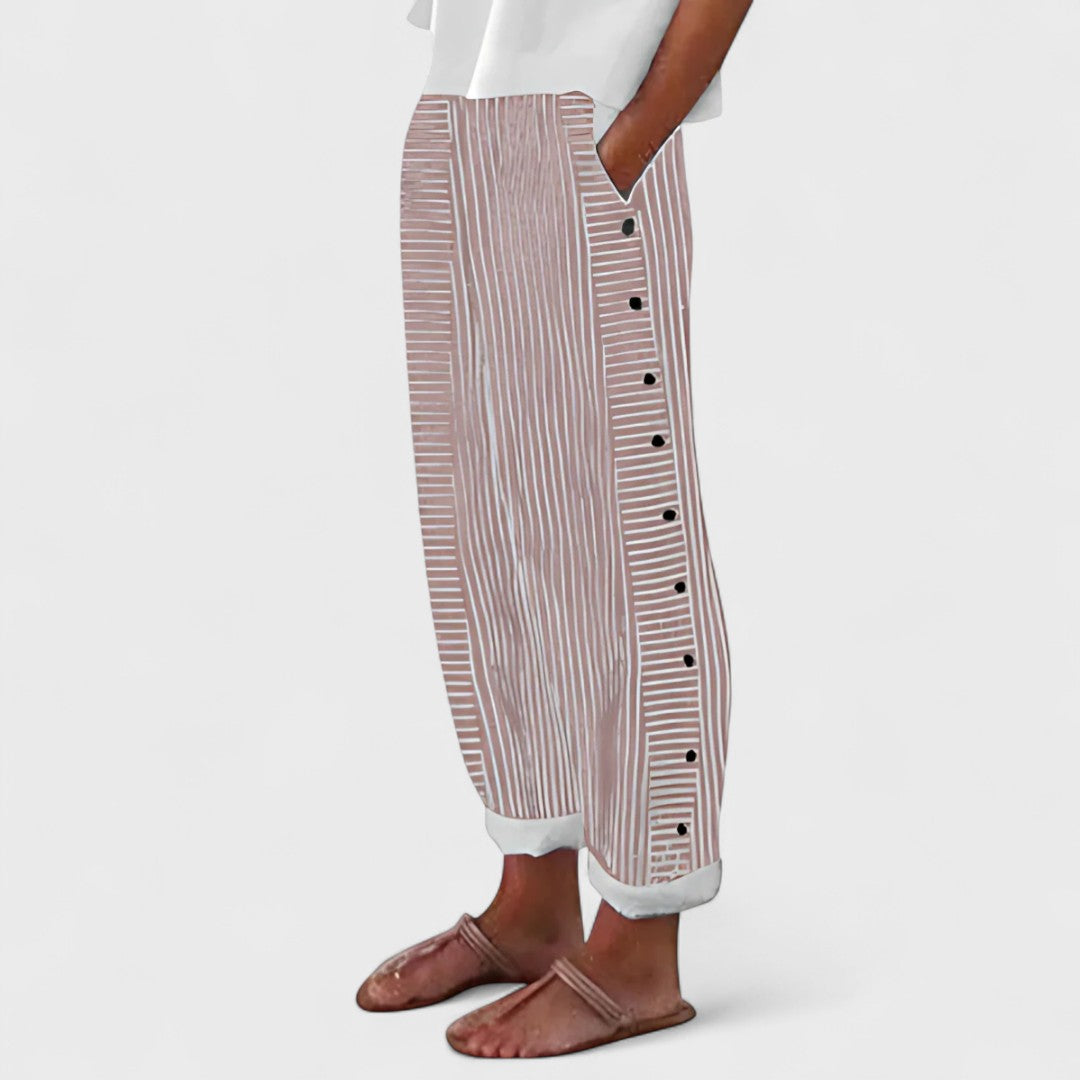 Dagny | Handgemachte Leinenhosen für Damen