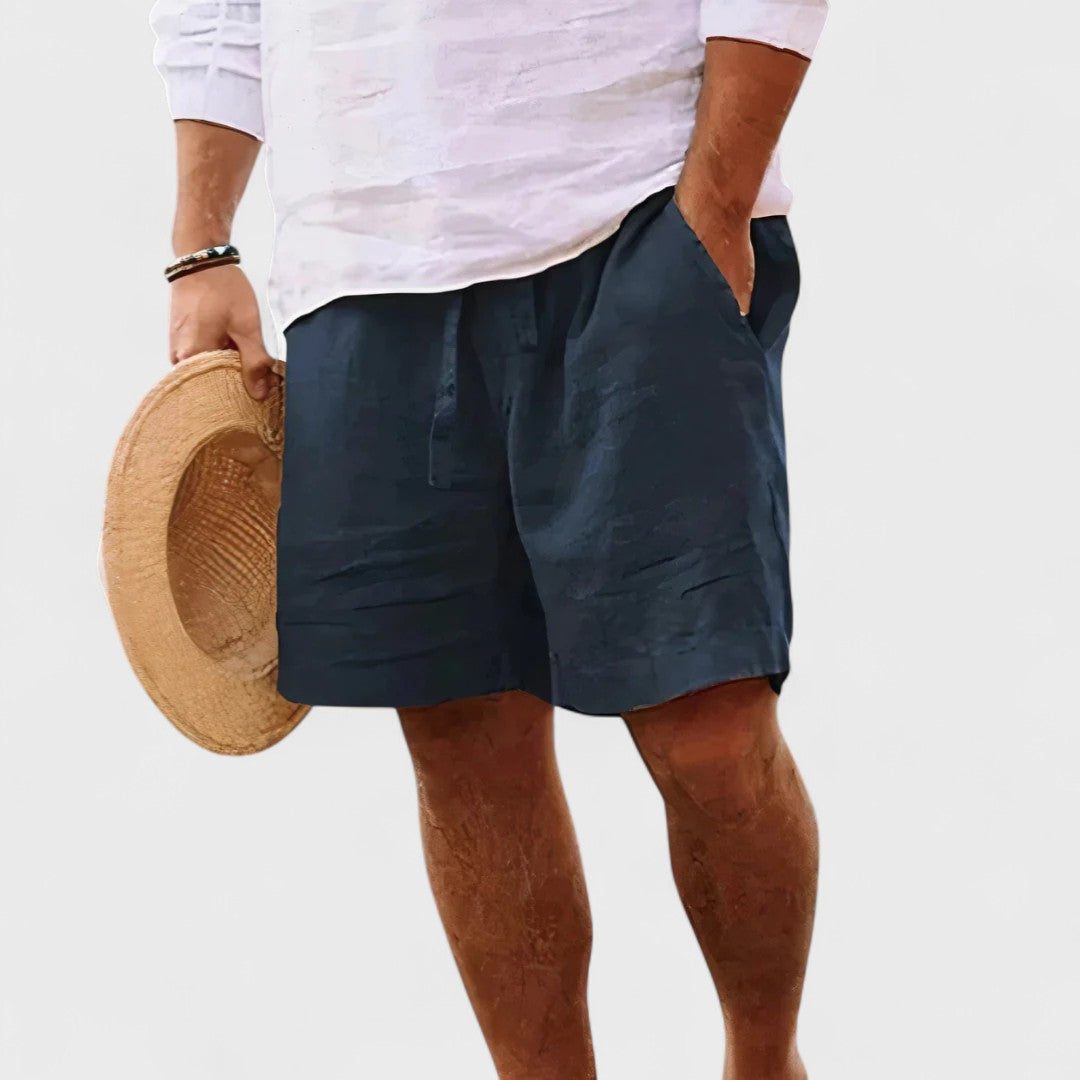 Zach | Handgefertigte Leinen-Shorts