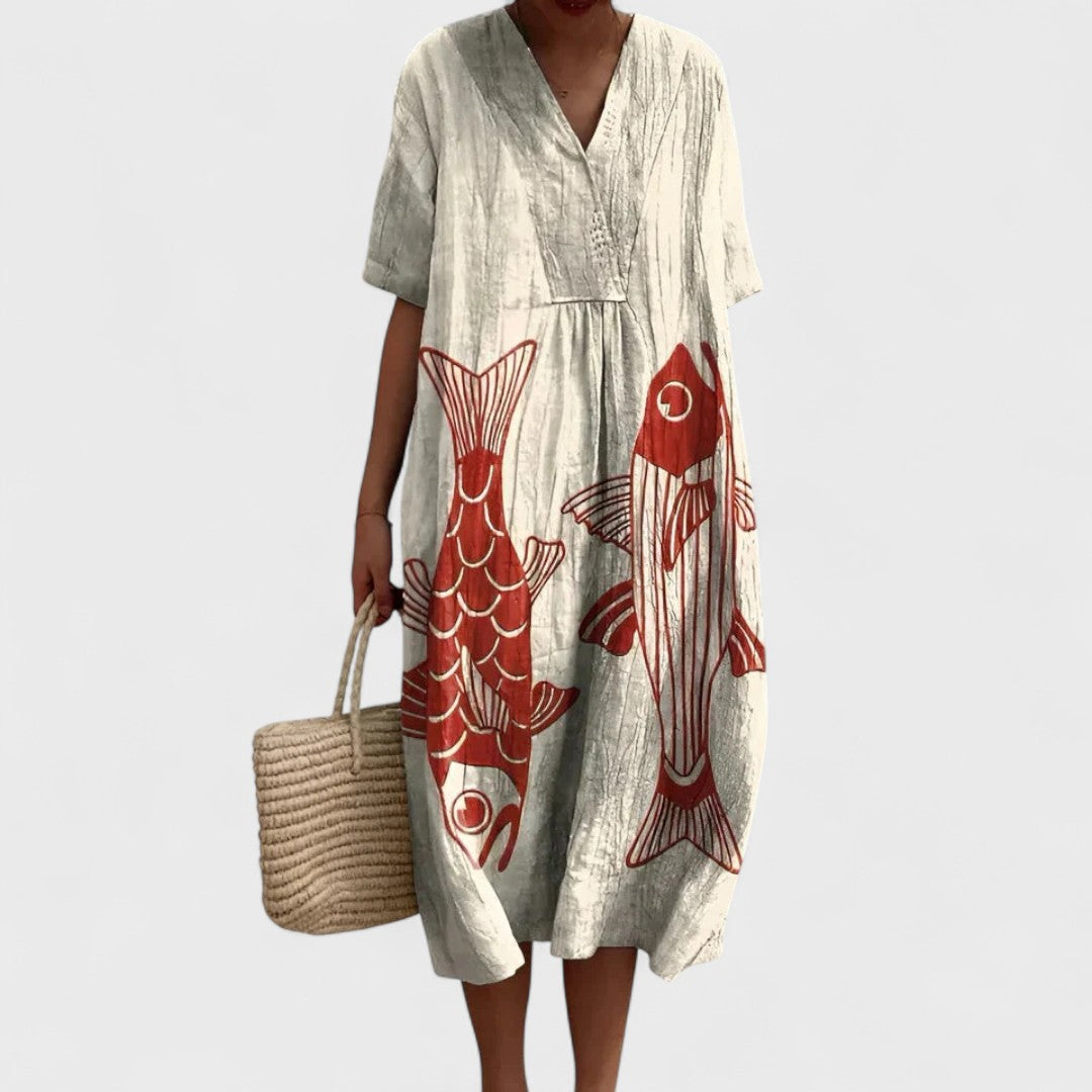 Olalla | Premium Sommerkleid aus Baumwolle