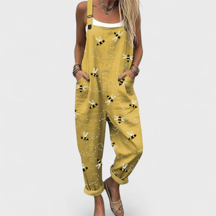 Marta | Handgemachter Jumpsuit mit Trägern für Damen