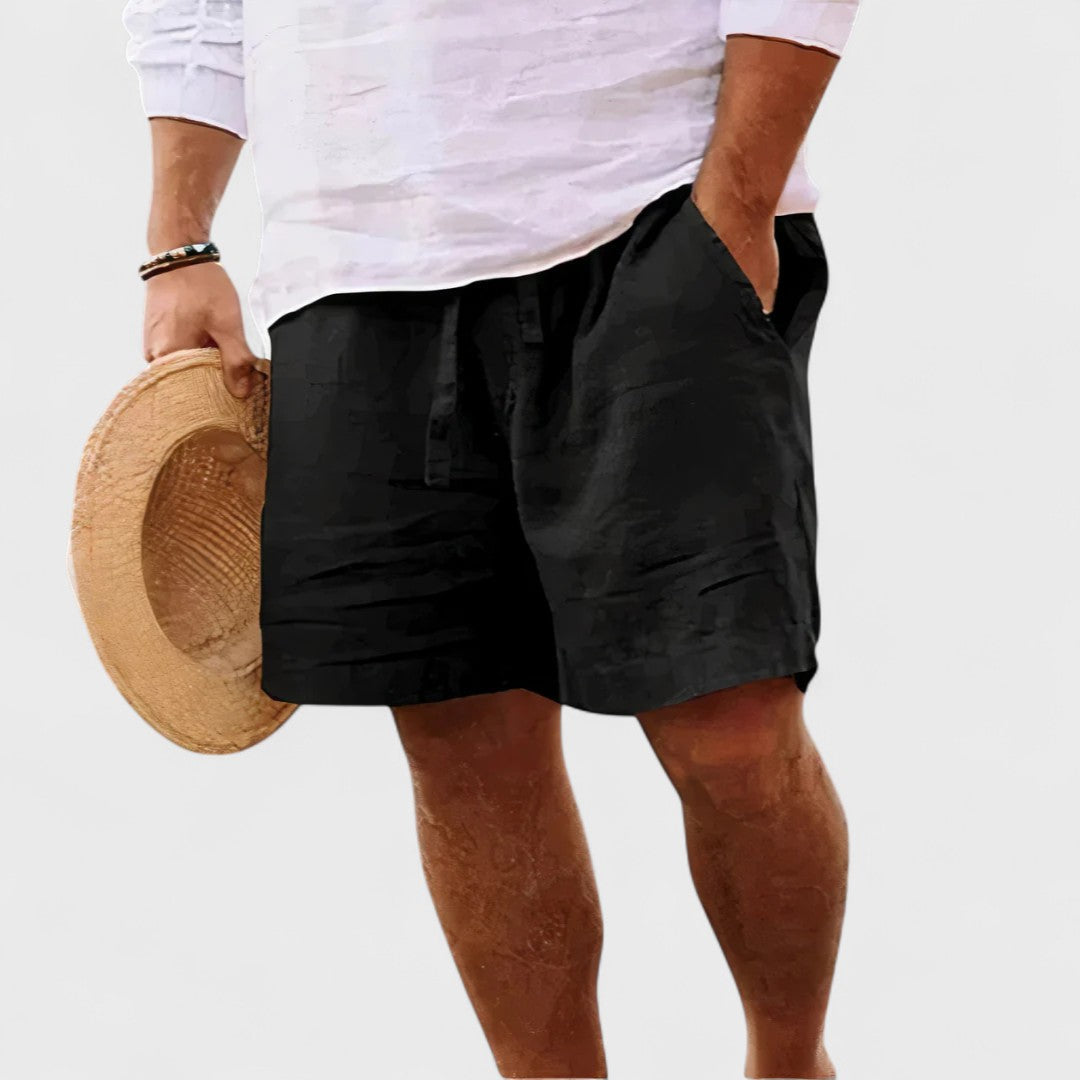 Zach | Handgefertigte Leinen-Shorts