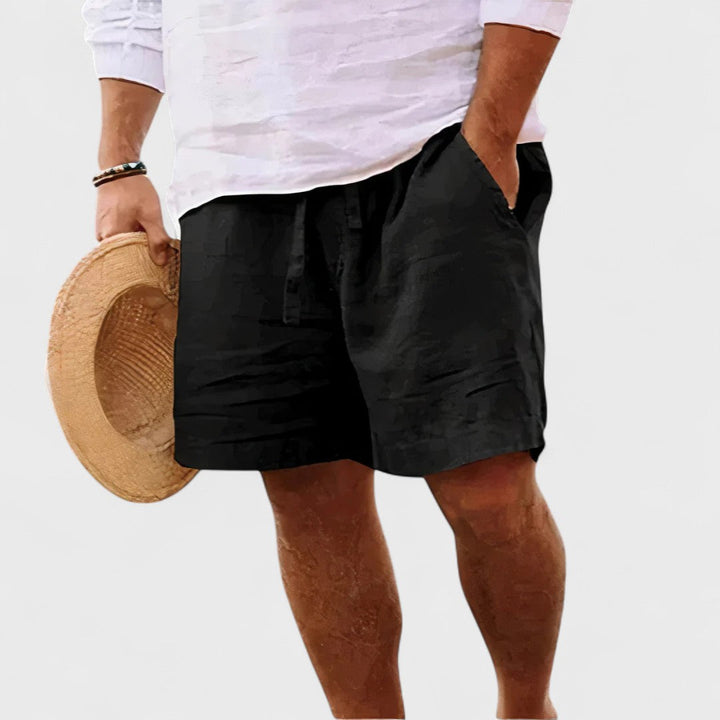 Zach | Handgefertigte Leinen-Shorts