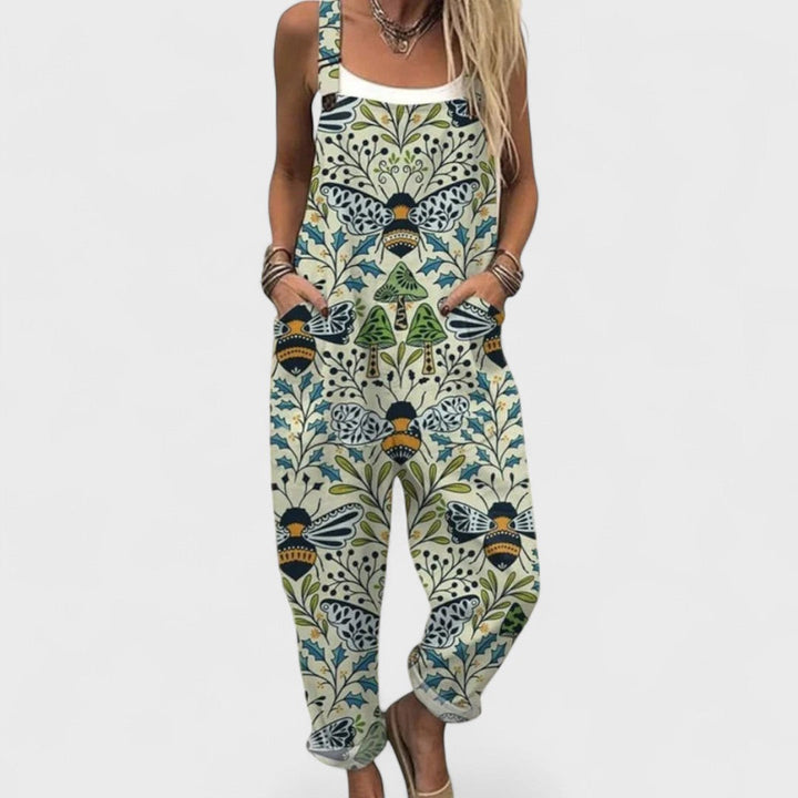 Marta | Handgemachter Jumpsuit mit Trägern für Damen